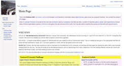 Desktop Screenshot of forensicswiki.org